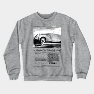 SUPER-CHARGED CORD - advert Crewneck Sweatshirt